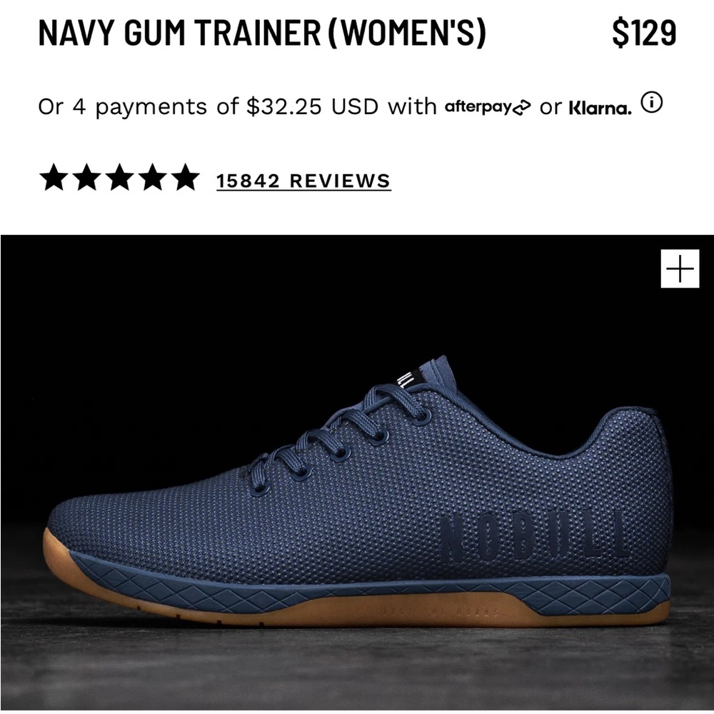 Nobull Trainers Navy Blue Gum